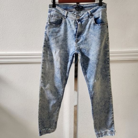 Zara Pants - Zara Basic Bleached pants Size 8